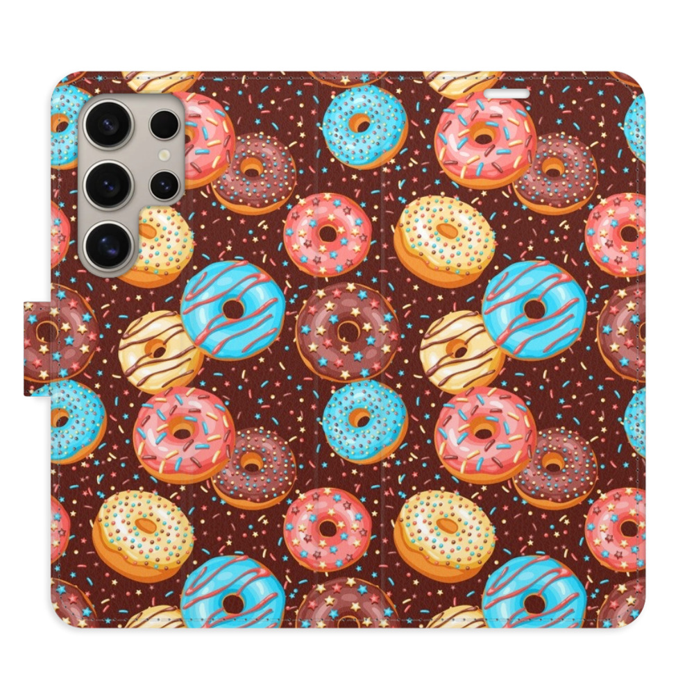 Flipové pouzdro iSaprio - Donuts Pattern - Samsung Galaxy S24 Ultra