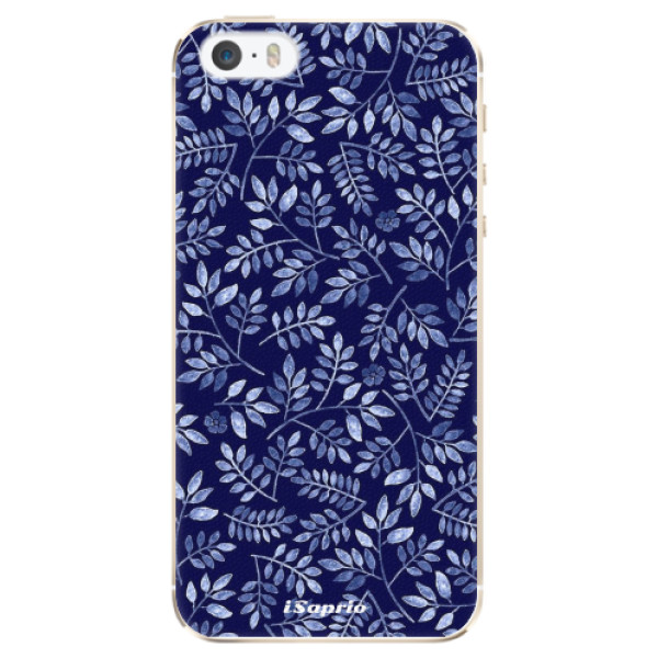 Plastové pouzdro iSaprio - Blue Leaves 05 - iPhone 5/5S/SE