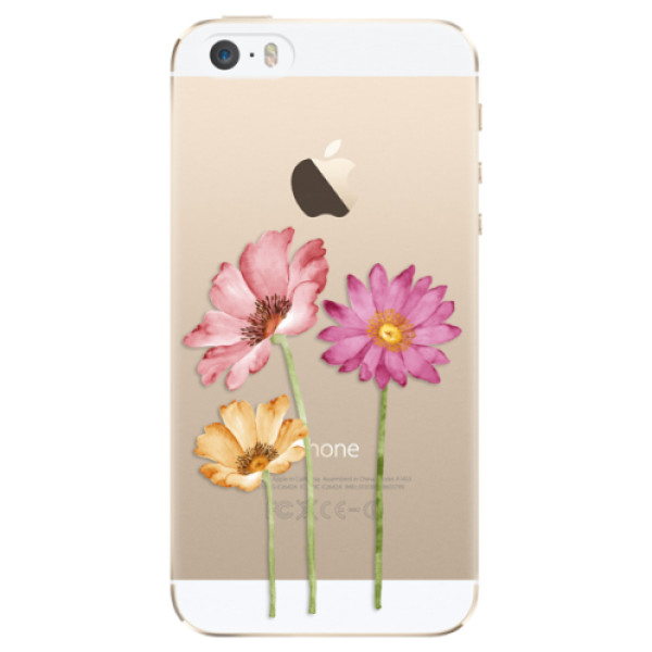 Plastové pouzdro iSaprio - Three Flowers - iPhone 5/5S/SE