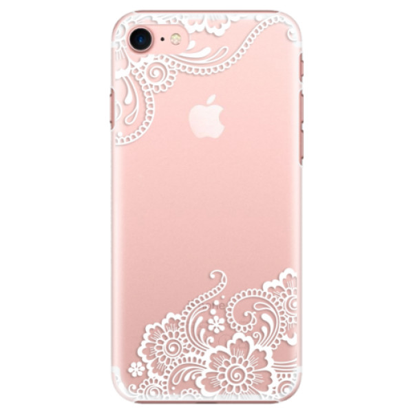 Plastové pouzdro iSaprio - White Lace 02 - iPhone 7