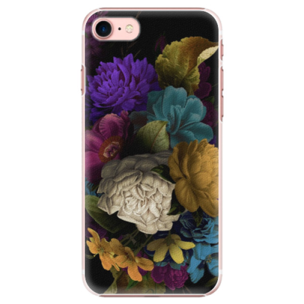 Plastové pouzdro iSaprio - Dark Flowers - iPhone 7
