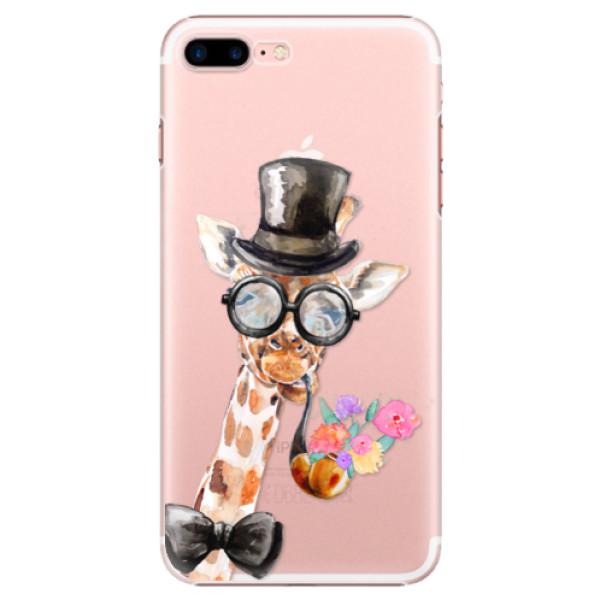 Plastové pouzdro iSaprio - Sir Giraffe - iPhone 7 Plus