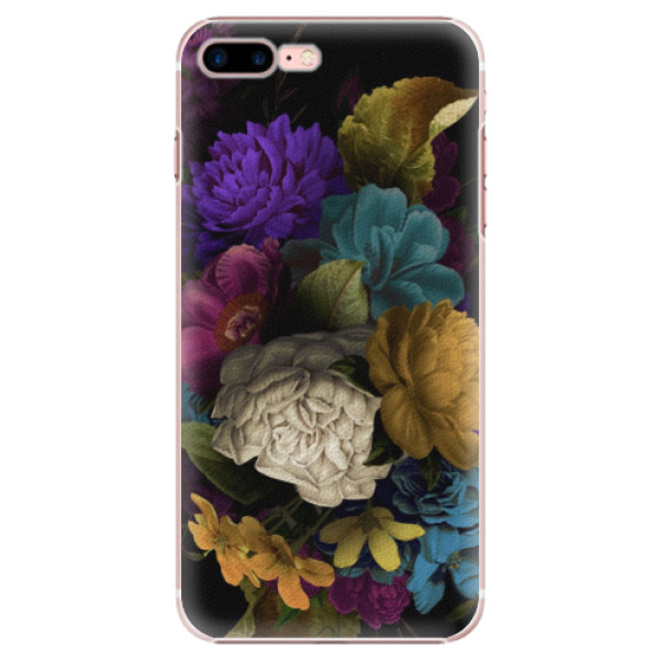 Plastové pouzdro iSaprio - Dark Flowers - iPhone 7 Plus