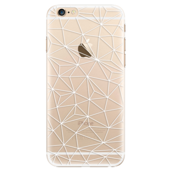 Plastové pouzdro iSaprio - Abstract Triangles 03 - white - iPhone 6/6S