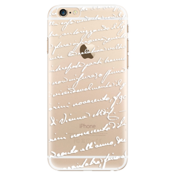 Plastové pouzdro iSaprio - Handwriting 01 - white - iPhone 6/6S