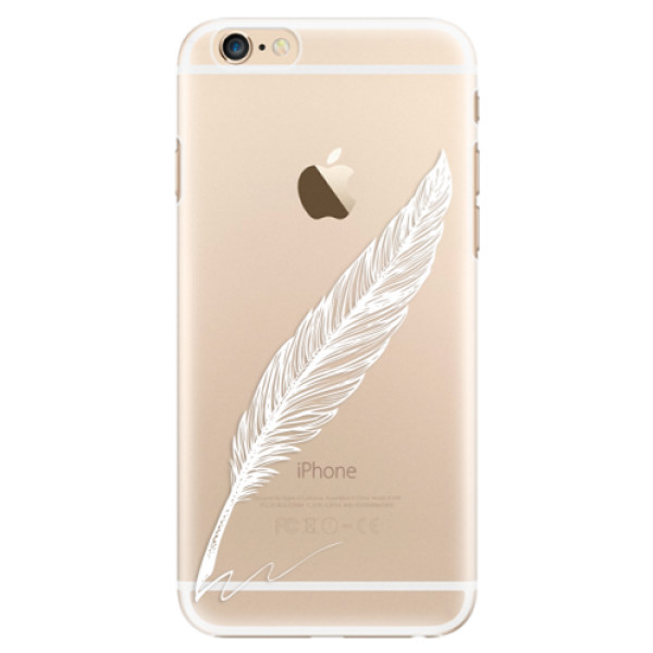 Plastové pouzdro iSaprio - Writing By Feather - white - iPhone 6/6S