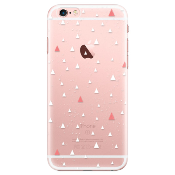 Plastové pouzdro iSaprio - Abstract Triangles 02 - white - iPhone 6 Plus/6S Plus