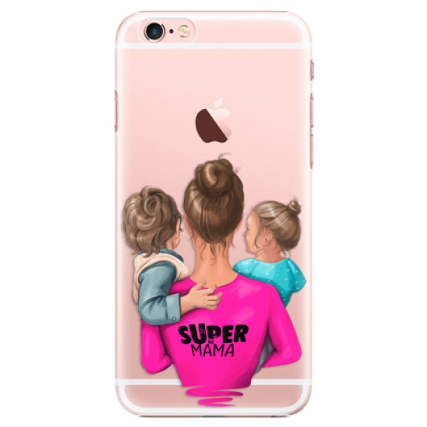 Plastové pouzdro iSaprio - Super Mama - Boy and Girl - iPhone 6 Plus/6S Plus