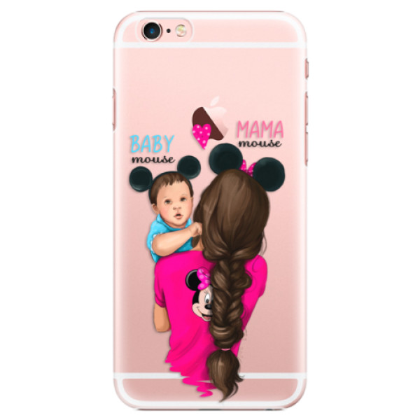 Plastové pouzdro iSaprio - Mama Mouse Brunette and Boy - iPhone 6 Plus/6S Plus
