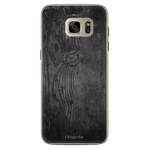 Plastové pouzdro iSaprio Black Wood 13 na mobil Samsung Galaxy S7 (Plastový obal, kryt, pouzdro iSaprio Black Wood 13 na mobilní telefon Samsung Galaxy S7)