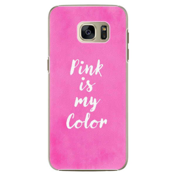 Plastové pouzdro iSaprio Pink is my color na mobil Samsung Galaxy S7 (Plastový obal, kryt, pouzdro iSaprio Pink is my color na mobilní telefon Samsung Galaxy S7)