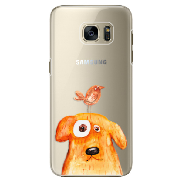 Plastové pouzdro iSaprio - Dog And Bird - Samsung Galaxy S7
