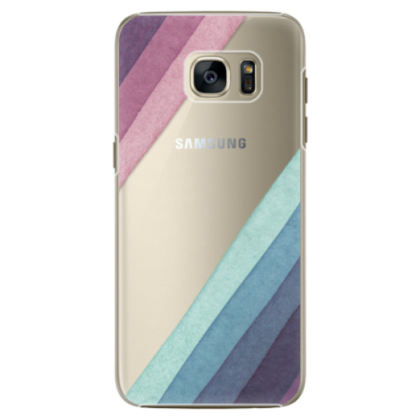 Plastové pouzdro iSaprio - Glitter Stripes 01 - Samsung Galaxy S7