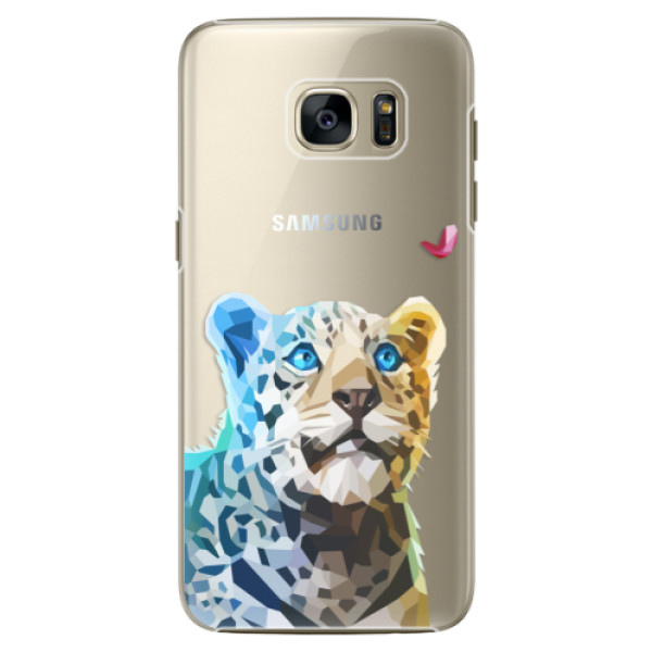 Plastové pouzdro iSaprio - Leopard With Butterfly - Samsung Galaxy S7