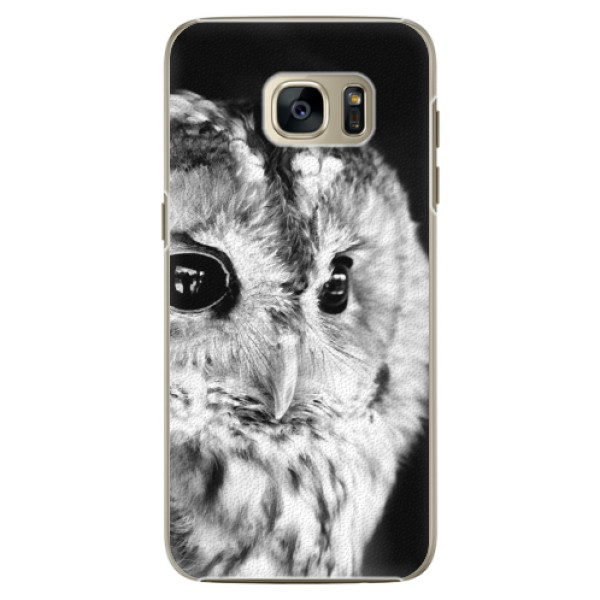 Plastové pouzdro iSaprio BW Owl na mobil Samsung Galaxy S7 (Plastový obal, kryt, pouzdro iSaprio BW Owl na mobilní telefon Samsung Galaxy S7)