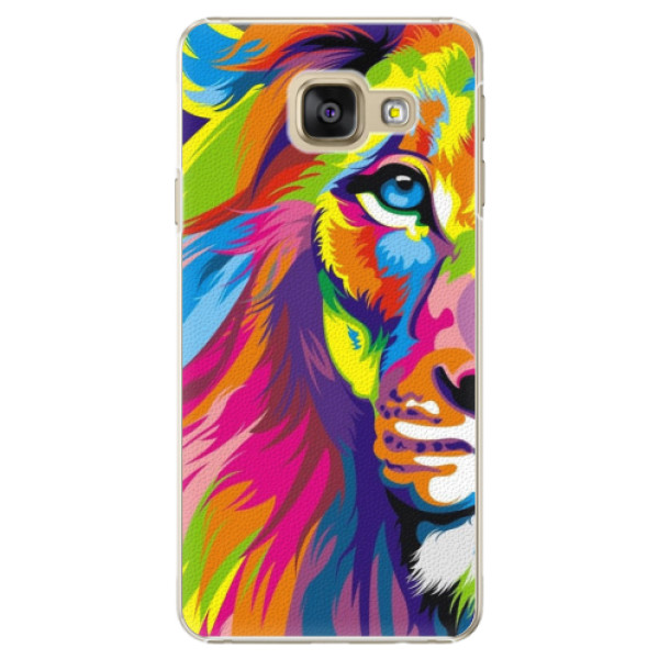 Plastové pouzdro iSaprio - Rainbow Lion - Samsung Galaxy A3 2016