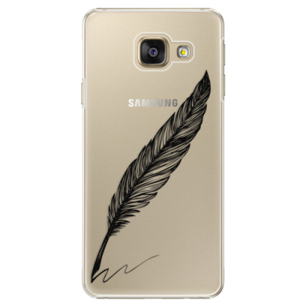 Plastové pouzdro iSaprio - Writing By Feather - black - Samsung Galaxy A3 2016