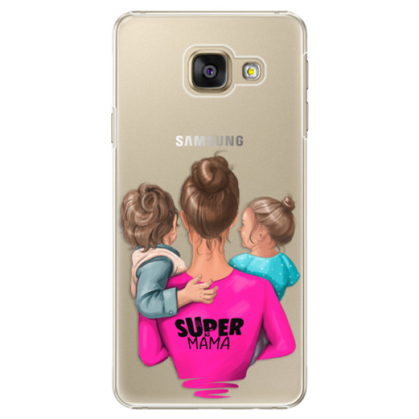 Plastové pouzdro iSaprio - Super Mama - Boy and Girl - Samsung Galaxy A3 2016