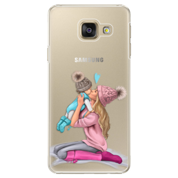 Levně Plastové pouzdro iSaprio - Kissing Mom - Blond and Boy - Samsung Galaxy A5 2016