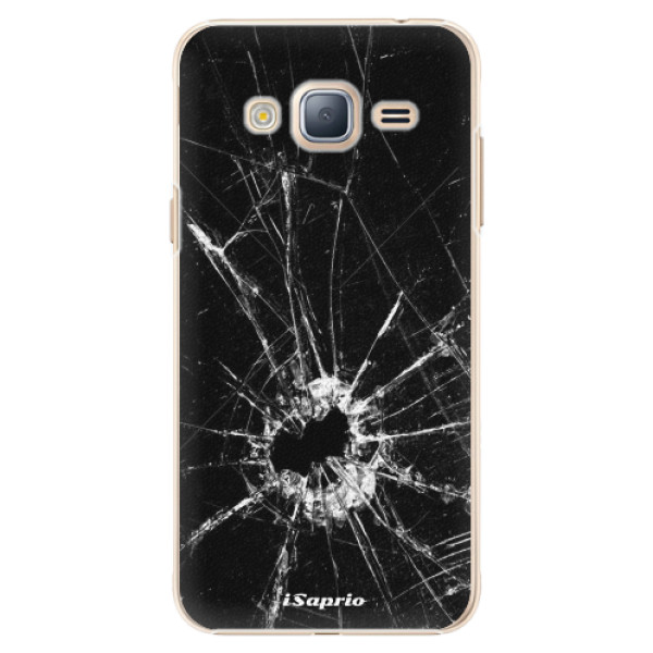Plastové pouzdro iSaprio Broken Glass 10 na mobil Samsung Galaxy J3 2016 (Plastový obal, kryt, pouzdro iSaprio Broken Glass 10 na mobilní telefon Samsung Galaxy J3 2016)