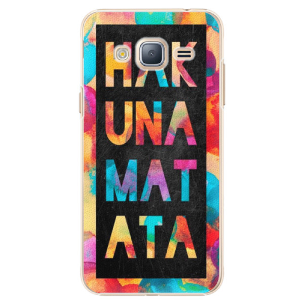 Plastové pouzdro iSaprio Hakuna Matata 01 na mobil Samsung Galaxy J3 2016 (Plastový obal, kryt, pouzdro iSaprio Hakuna Matata 01 na mobilní telefon Samsung Galaxy J3 2016)