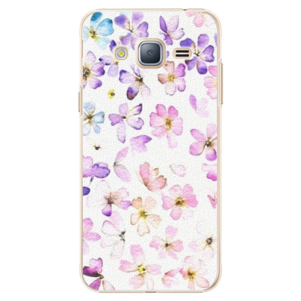 Plastové pouzdro iSaprio Wildflowers na mobil Samsung Galaxy J3 2016 (Plastový obal, kryt, pouzdro iSaprio Wildflowers na mobilní telefon Samsung Galaxy J3 2016)