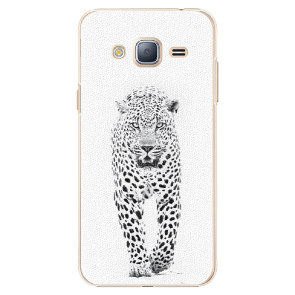Plastové pouzdro iSaprio - White Jaguar - Samsung Galaxy J3 2016