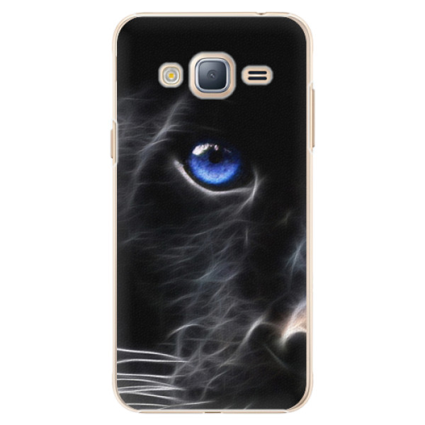 Plastové pouzdro iSaprio Black Puma na mobil Samsung Galaxy J3 2016 (Plastový obal, kryt, pouzdro iSaprio Black Puma na mobilní telefon Samsung Galaxy J3 2016)