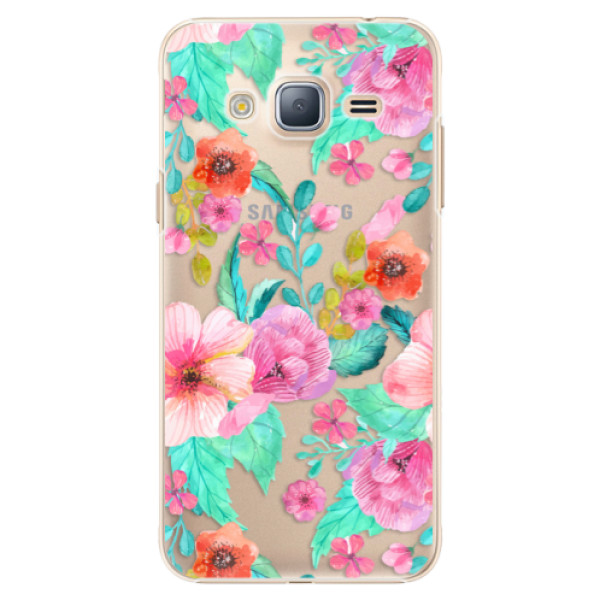 Plastové pouzdro iSaprio - Flower Pattern 01 - Samsung Galaxy J3 2016