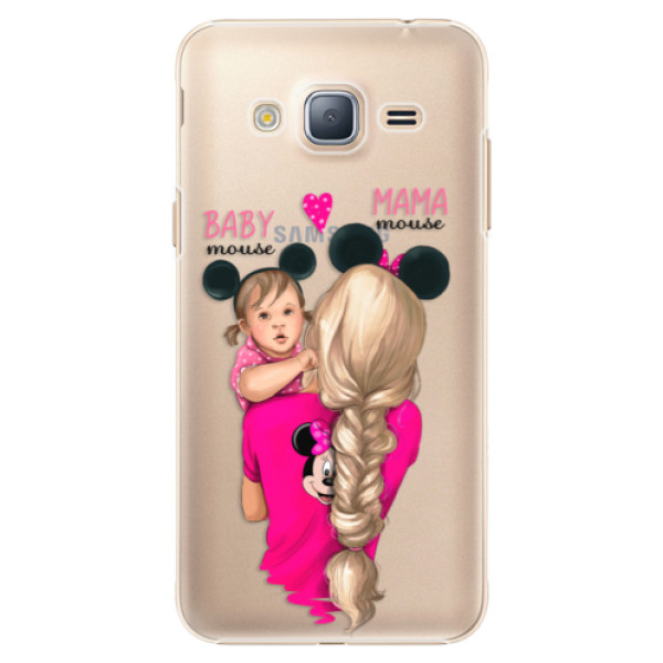Plastové pouzdro iSaprio - Mama Mouse Blond and Girl - Samsung Galaxy J3 2016