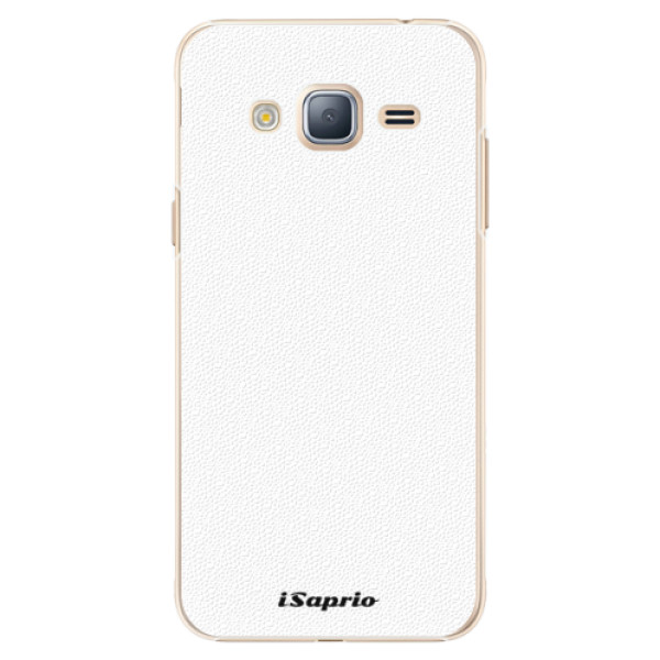 Plastové pouzdro iSaprio 4Pure bílé na mobil Samsung Galaxy J3 2016 (Plastový obal, kryt, pouzdro iSaprio 4Pure bílé na mobilní telefon Samsung Galaxy J3 2016)