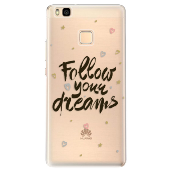 Plastové pouzdro iSaprio Follow Your Dreams black na mobil Huawei P9 Lite (Plastový obal, kryt, pouzdro iSaprio Follow Your Dreams black na mobilní telefon Huawei P9 Lite)