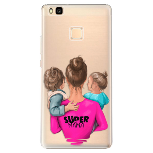 Plastové pouzdro iSaprio - Super Mama - Boy and Girl - Huawei Ascend P9 Lite