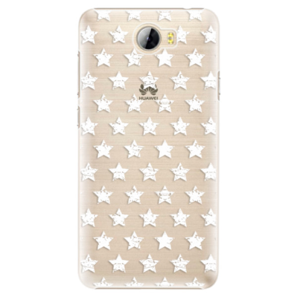 Plastové pouzdro iSaprio - Stars Pattern - white - Huawei Y5 II / Y6 II Compact