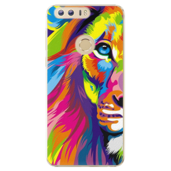 Levně Plastové pouzdro iSaprio - Rainbow Lion - Huawei Honor 8