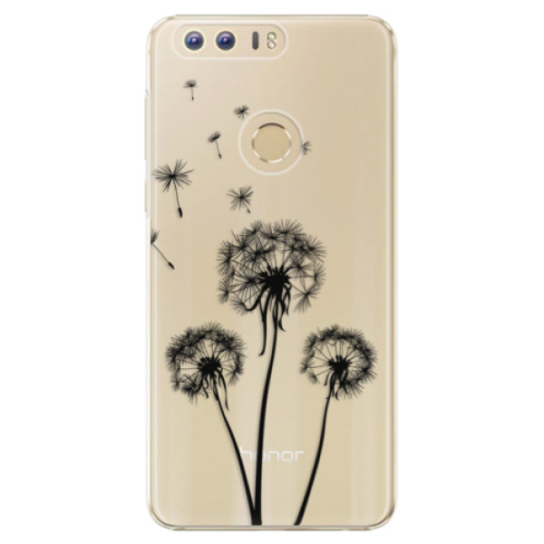 Plastové pouzdro iSaprio - Three Dandelions - black - Huawei Honor 8