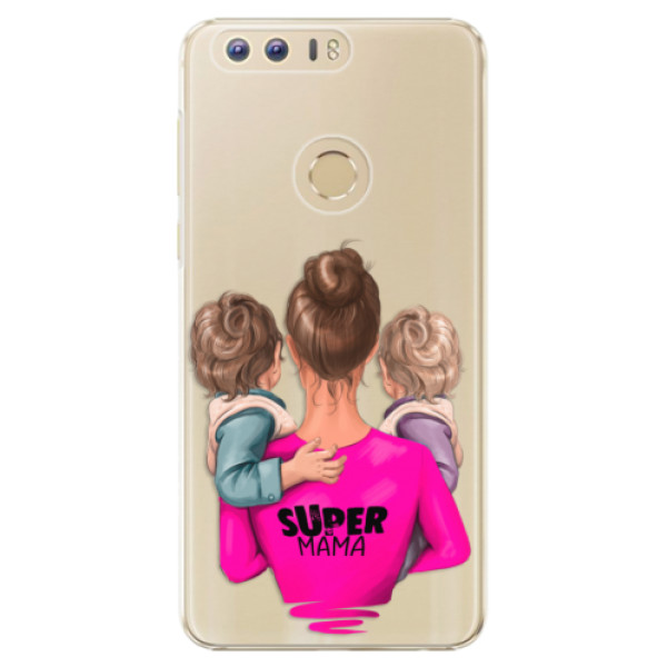 Plastové pouzdro iSaprio - Super Mama - Two Boys - Huawei Honor 8