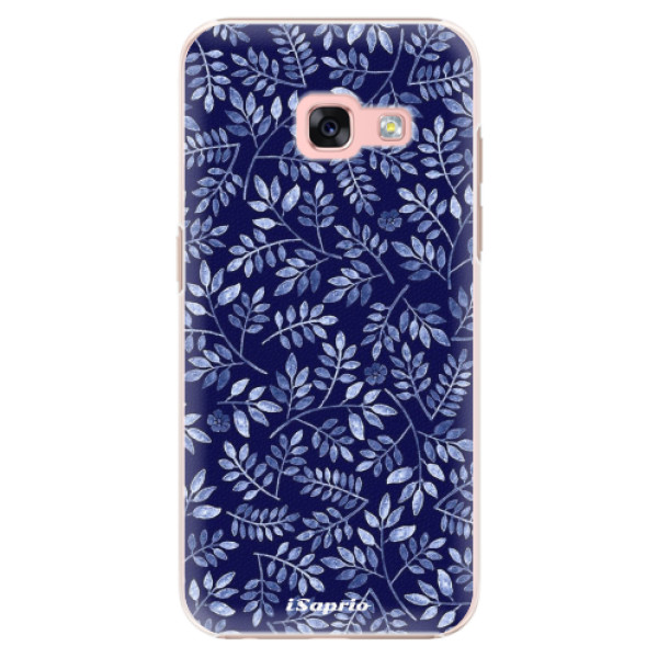 Plastové pouzdro iSaprio Blue Leaves 05 na mobil Samsung Galaxy A3 2017 (Plastový obal, kryt, pouzdro iSaprio Blue Leaves 05 na mobilní telefon Samsung Galaxy A3 2017)