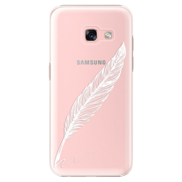 Plastové pouzdro iSaprio - Writing By Feather - white - Samsung Galaxy A3 2017
