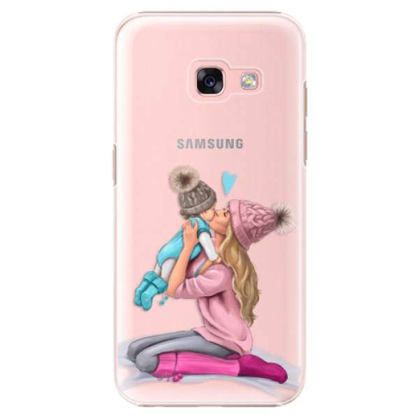 Plastové pouzdro iSaprio - Kissing Mom - Blond and Boy - Samsung Galaxy A3 2017