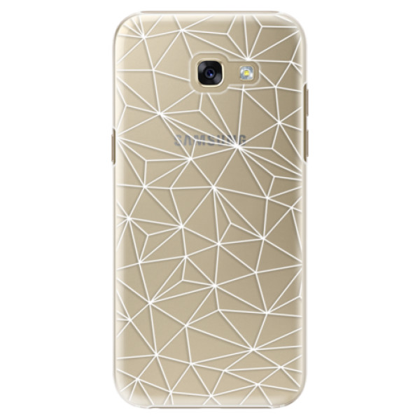 Plastové pouzdro iSaprio - Abstract Triangles 03 - white - Samsung Galaxy A5 2017