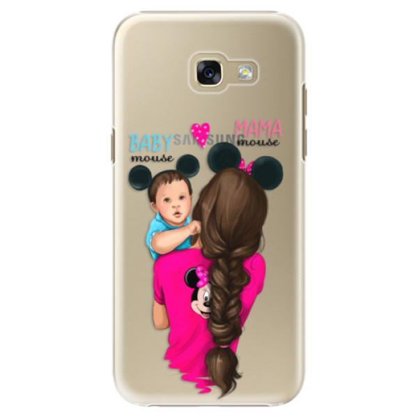 Plastové pouzdro iSaprio - Mama Mouse Brunette and Boy - Samsung Galaxy A5 2017