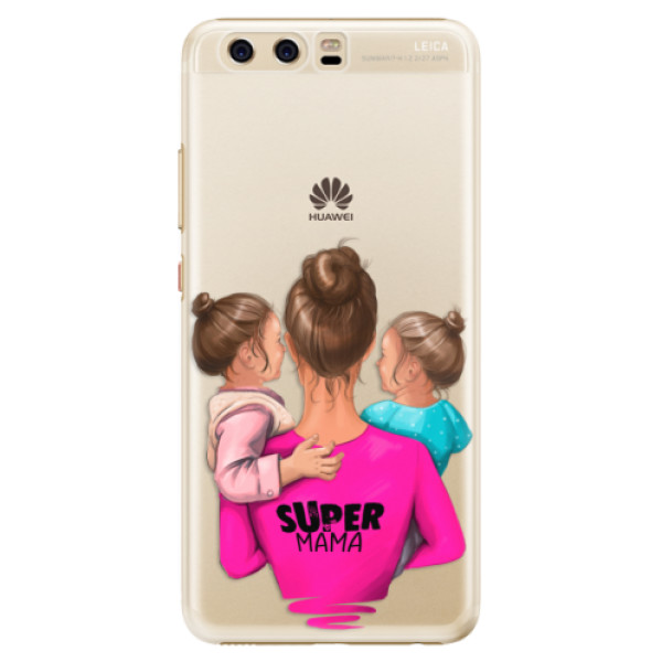 Plastové pouzdro iSaprio - Super Mama - Two Girls - Huawei P10