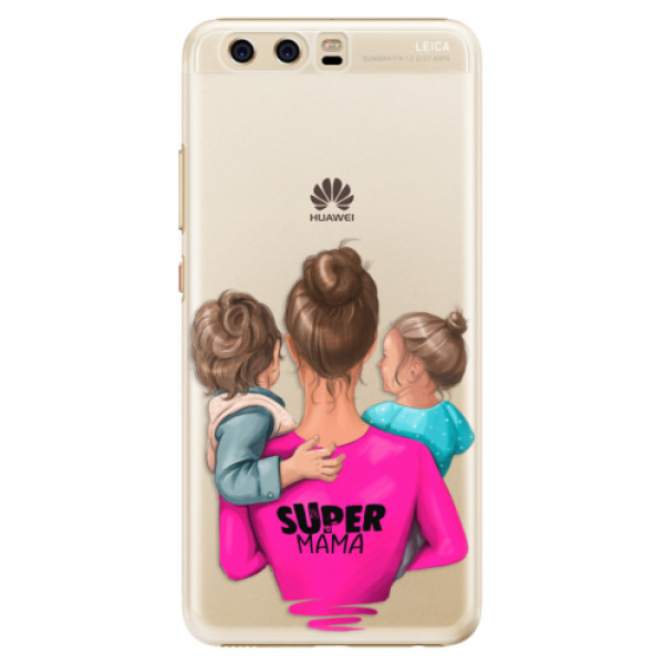 Plastové pouzdro iSaprio - Super Mama - Boy and Girl - Huawei P10