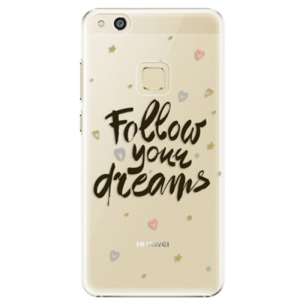 Plastové pouzdro iSaprio - Follow Your Dreams - black - Huawei P10 Lite