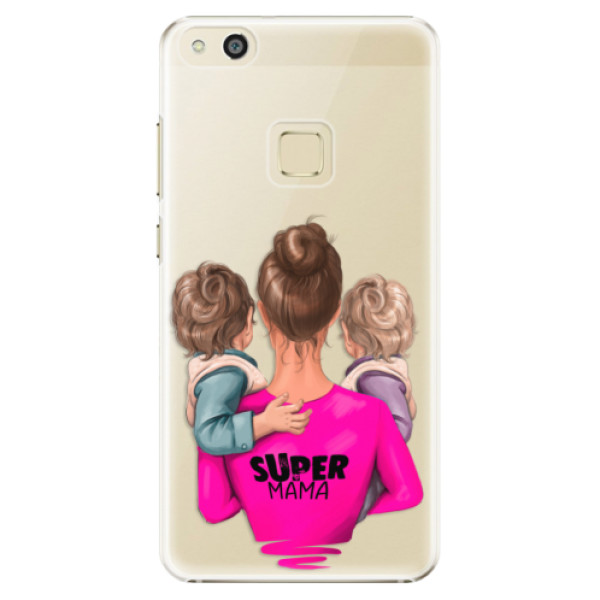 Plastové pouzdro iSaprio - Super Mama - Two Boys - Huawei P10 Lite