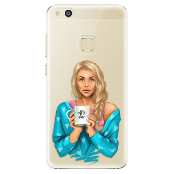 Plastové pouzdro iSaprio - Coffe Now - Blond - Huawei P10 Lite