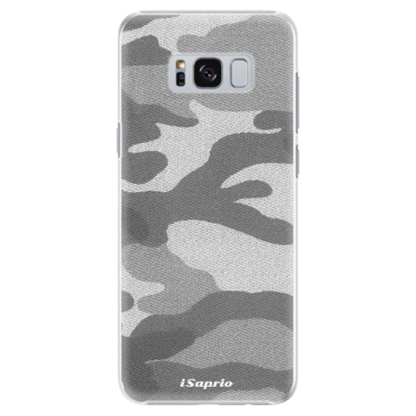 Plastové pouzdro iSaprio - Gray Camuflage 02 - Samsung Galaxy S8 Plus