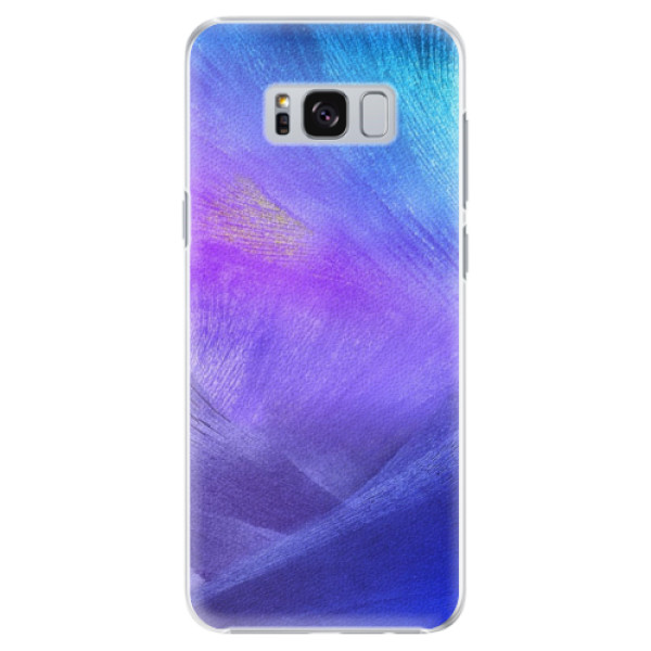 Plastové pouzdro iSaprio - Purple Feathers - Samsung Galaxy S8 Plus