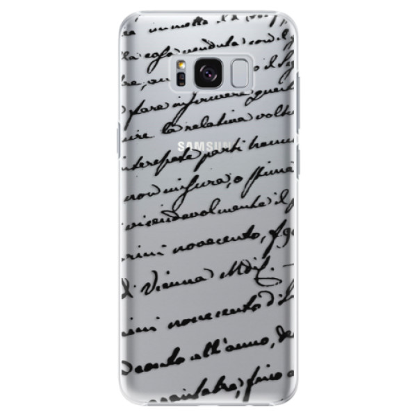 Plastové pouzdro iSaprio - Handwriting 01 - black - Samsung Galaxy S8 Plus